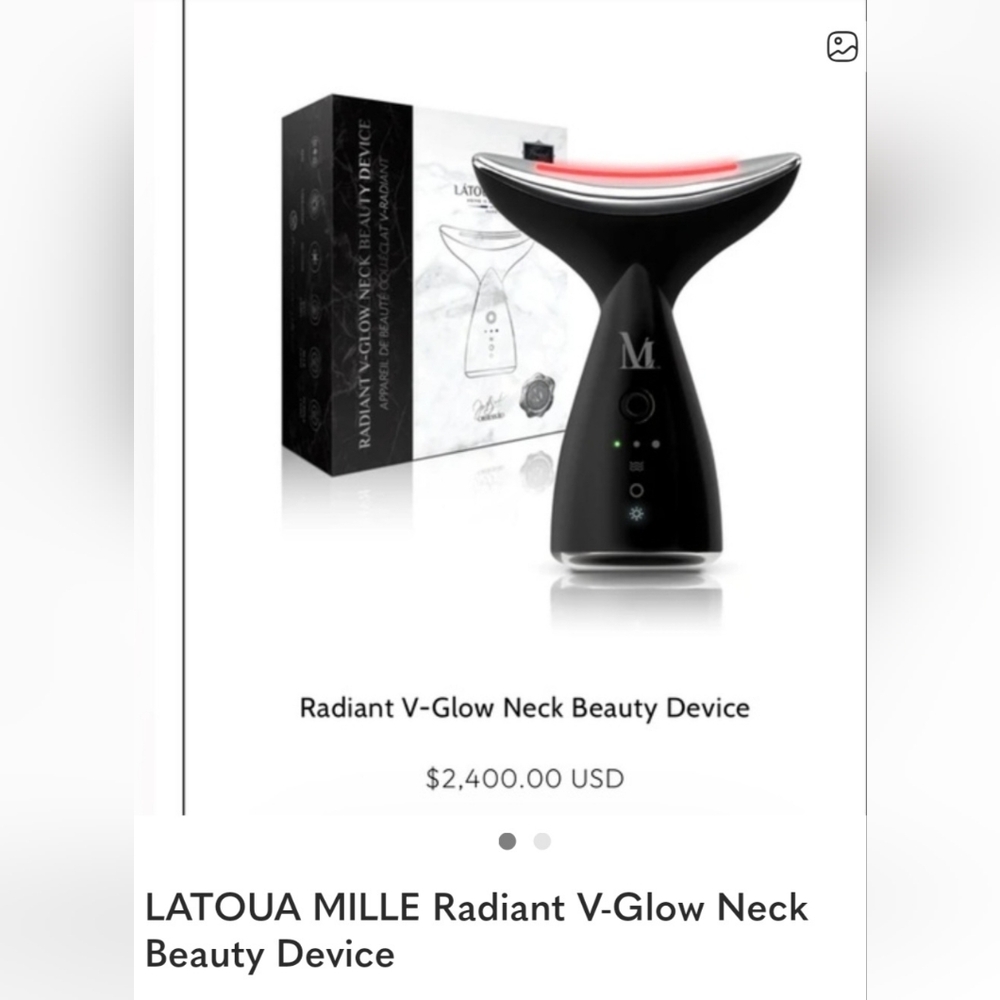 LATOUA MILLE New In Box- Radiant V-Glow Neck Beauty Device